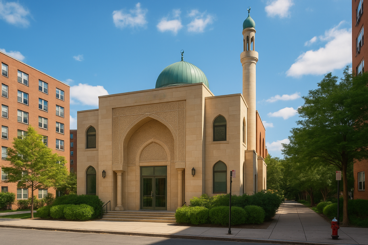Majestic mosque symbolizing faith and cultural heritage, core values honored by USA matrimony for meaningful matches.